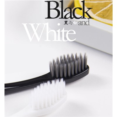 Зубные нано щетки Haoniu  Black&White, 2 шт