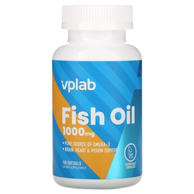 Vplab, Fish Oil, 1000 mg, 120 Softgels