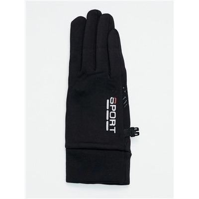 Спортивные перчатки демисезонные женские черного цвета 606Ch