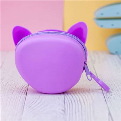 Кошелёк "Cute cat", purple