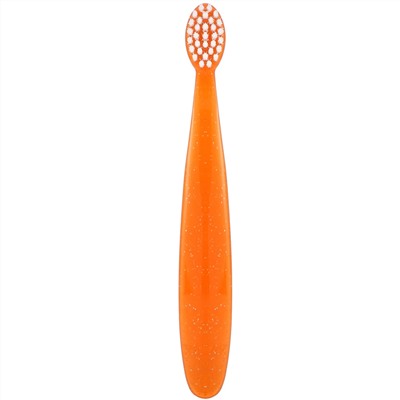 RADIUS, Totz Toothbrush, 18 + Months, Extra Soft, Orange Sparkle, 1 Toothbrush