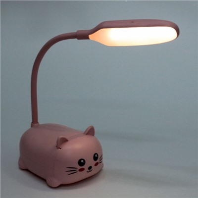 Настольная лампа "Marmalade-Котик" LED цвет розовый