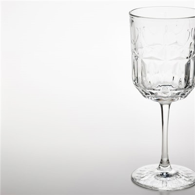 SÄLLSKAPLIG СЭЛЛЬСКАПЛИГ, Бокал для вина, прозрачное стекло/с рисунком, 27 сл