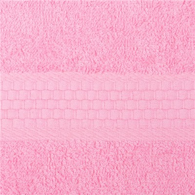 Полотенце махровое гладкокрашеное «Эконом» 70х130 см, цвет розовый