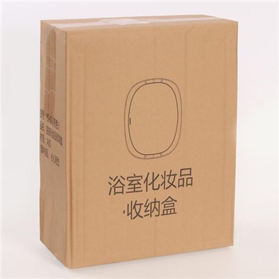 Подвесной органайзер для хранения косметических принадлежностей, 33 × 38,5 × 10 см, 2 крючка, цвет МИКС
