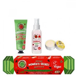 Подарочный набор Planeta Organica Skin Super Food WOMEN`S SECRET: крем для рук + тоник для лица + бальзам для губ