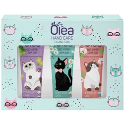Подарочный набор Olea Hand Care Cats: крем для рук 3 вида по 30 мл