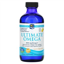 Nordic Naturals, Ultimate Omega, со вкусом лимона, 2840 мг, 8 жидких унций (237 мл)