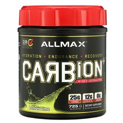 ALLMAX Nutrition, CARBion+ with Electrolytes Lemon Lime, 30.7 oz (725 g)