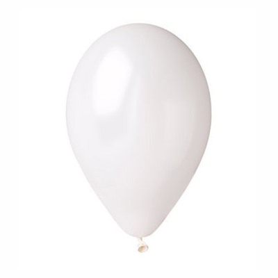 Воздушные шары 50 шт, 10"/25см Безмятежность (белый)