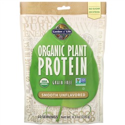 Garden of Life, Organic Plant Protein, Smooth Unflavored, 8.3 oz (236 g)