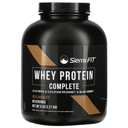 Sierra Fit, Whey Protein Complete, сывороточный протеин, насыщенный шоколад, 2,27 кг (5 фунтов)