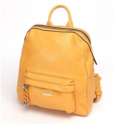 Сумка женская искусственная кожа VF-592303 (рюкзак), 1отд, 3внут+2внеш/карм, желтый 235681