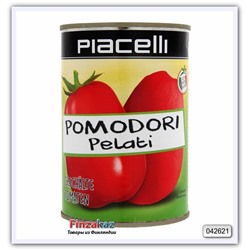Томаты целые очищенные Piacelli в томатном соке стерилизованные, 400 гр