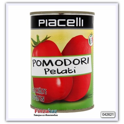Томаты целые очищенные Piacelli в томатном соке стерилизованные, 400 гр