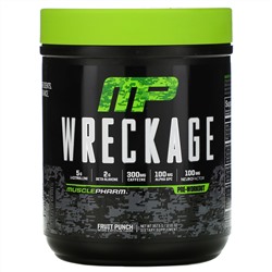 MusclePharm, Wreckage, Pre-Workout, Fruit Punch, 12.61 oz (357.5 g)