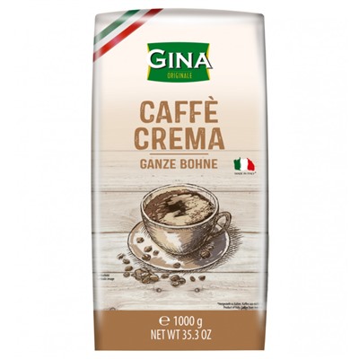Кофе в зернах GINA Caffe Crema 1 кг