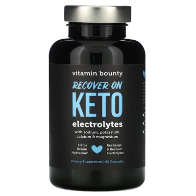 Vitamin Bounty, Recover On Keto, Electrolytes, 60 Capsules