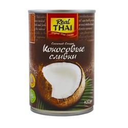 Кокосовые сливки "REAL THAI" ж/б 400 мл