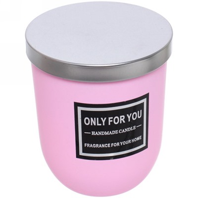 Свеча "Only For You-Roshel" 7*8см в подсвечнике, в подарочной коробке, цвет розовый X014