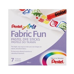 Пастель для ткани PENTEL “Fabric Fun“, 7 цветов, картонная упаковка, PTS-7