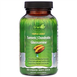 Irwin Naturals, Triple-Joint, Turmeric / Chondroitin Glucosamine, 60 Liquid Soft-Gels