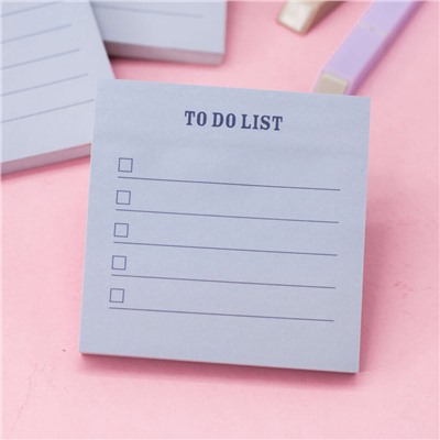 Блок для заметок "To do list", blue