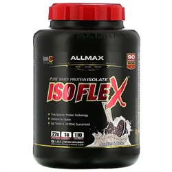 ALLMAX Nutrition, Isoflex, 100% чистый изолят сывороточного белка (фильтрация ИСБ частицами, заряженными ионами), со вкусом печенья и сливок, 2,27 кг (5 фунтов)