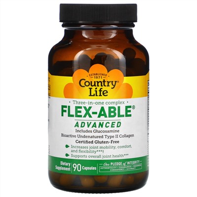 Country Life, Flex-Able Advanced, 90 Capsules