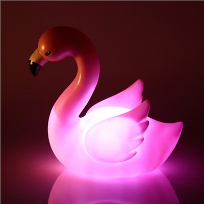 Светильник-ночник "Добрый сон-Фламинго" 13,5*12см LED на батарейках