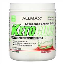 ALLMAX Nutrition, KetoCuts, кетогенный энергетический напиток, со вкусом арбуза, 240 г (8,47 унции)