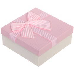 Коробка подарочная "Элегия" , цвет розовый, 15*15*6,5 см