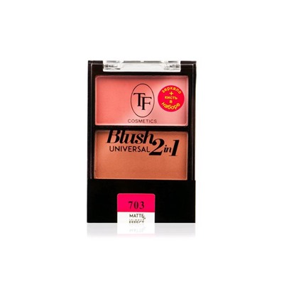 Румяна TF Universal Blush 2in1 с матовым и шиммер эффектом, тон 703 абрикос. наслаждение