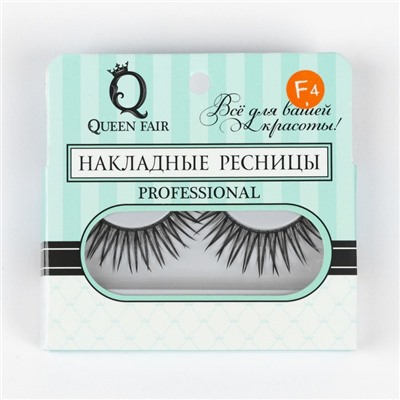 Ресницы накладные, с клеем, цвет чёрный