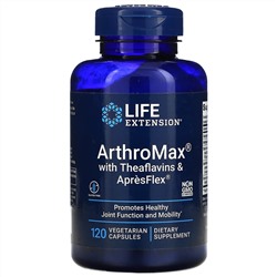Life Extension, ArthroMax, ApresFlexwith с теафлавином, 120 растительных капсул