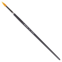 Кисть художественная профессиональная BRAUBERG ART “CLASSIC“, синтетика жесткая, круглая, № 8, длинная ручка