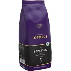 Кофе в зернах Lofbergs Espresso 1000 г (1кг)