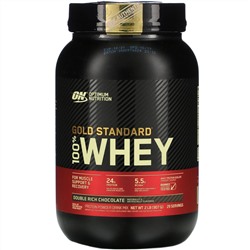 Optimum Nutrition, Gold Standard 100% Whey, сыворотка с насыщенным шоколадным вкусом, 907 г (2 фунта)