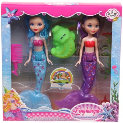 Набор модницы "Подводный мир" (2 куклы), цвет в ассортим., 44.5*4.5*66.5см