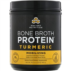 Dr. Axe / Ancient Nutrition, Bone Broth Protein, Turmeric, 1.01 lb (460 g)