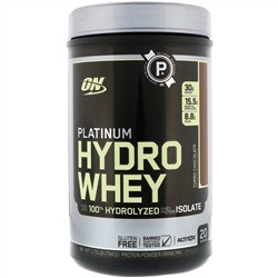 Optimum Nutrition, Platinum Hydro Whey, турбо-шоколад, 795 г (1,75 фунта)