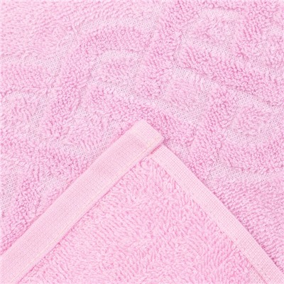 Полотенце махровое «Plait» цвет розовый, 100х150