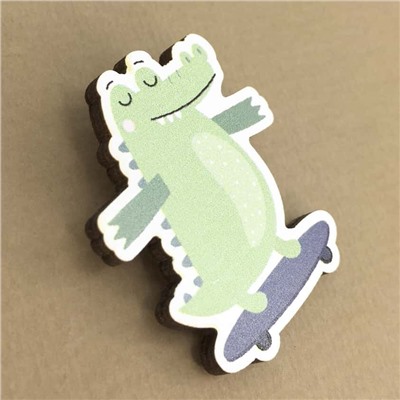 Значок Funny crocodile