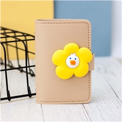 Визитница "Flower duck", brown