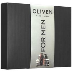 Набор Cliven №5: пена-гель для душа Classico + крем для бритья + помазок для бритья + полотенце