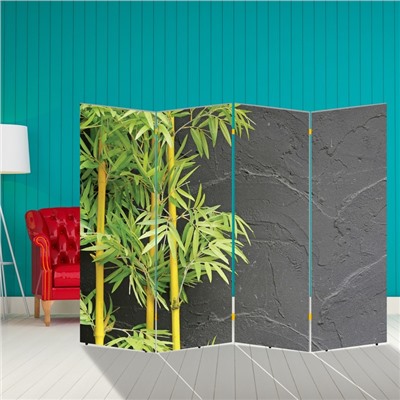 Ширма "Бамбук. Декор 6" 200 × 160 см, двухсторонняя