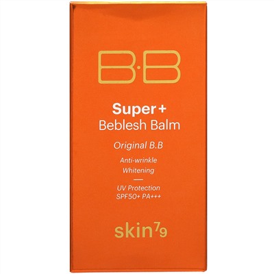 Skin79, Super+ Beblesh Balm, Original B.B, SPF 50+, PA+++, Orange, 40 ml