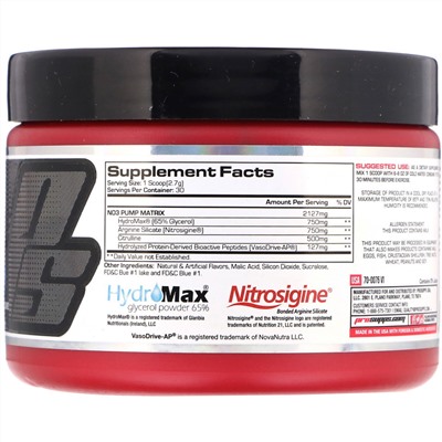 ProSupps, NO3Drive, донатор оксида азота, чернично-малиновый коктейль, 81 г