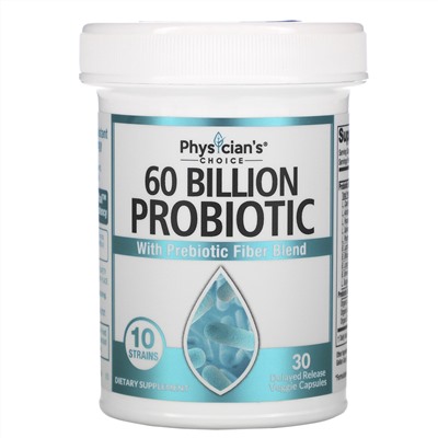Physician's Choice, 60 Billion Probiotic, 30 Vegetarian Capsules