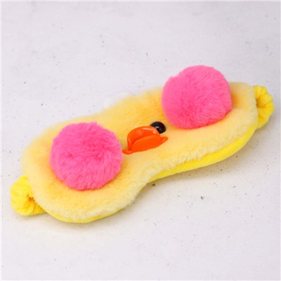 Маска для сна "Duck cheeks", yellow